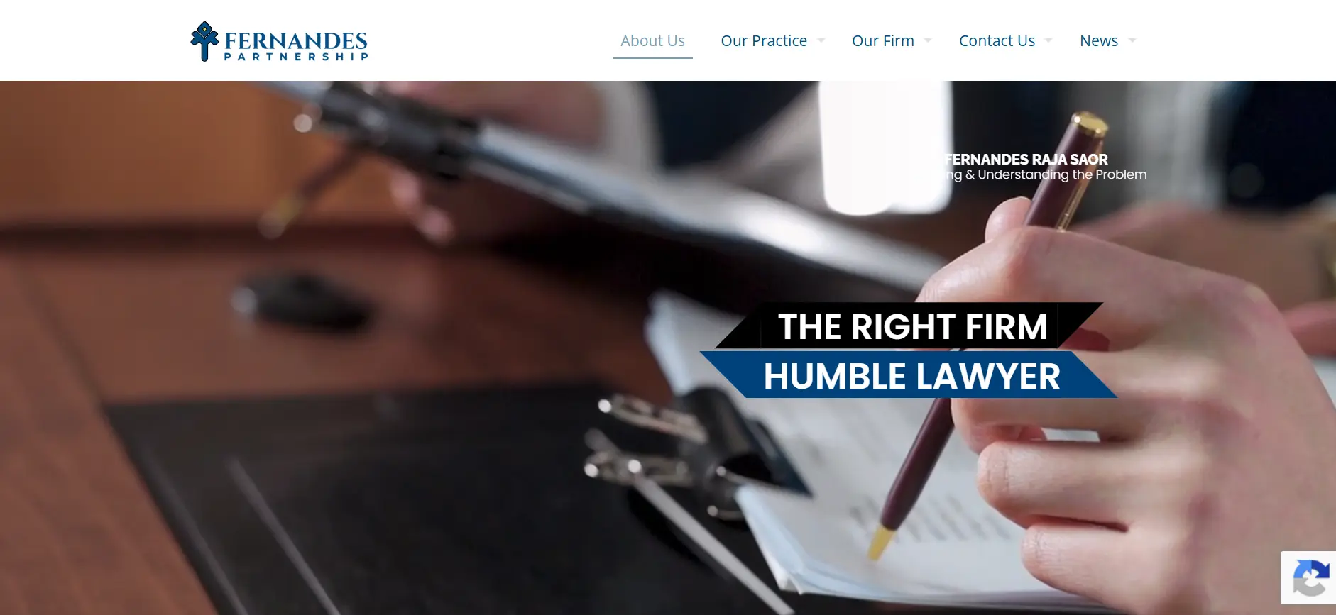 Website Fernandes (lawfirm) mockup 1