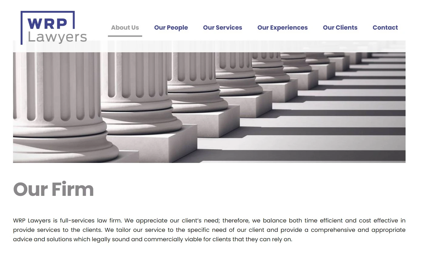 WRPLAWYERS.CO.ID (LAWFIRM) mockup 2